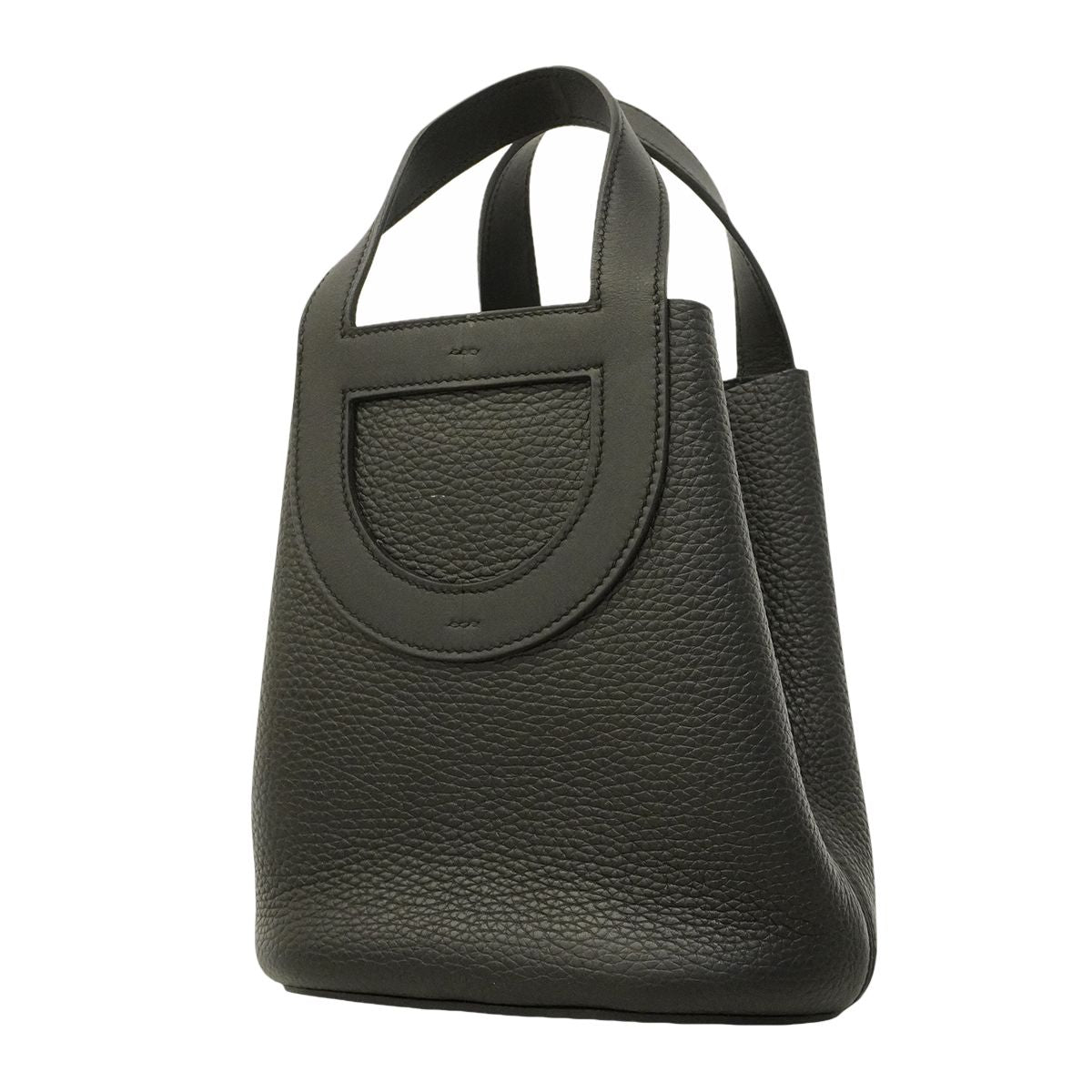 Hermes Handbag in the Loop 18 Taurillon Clemence Black Silver