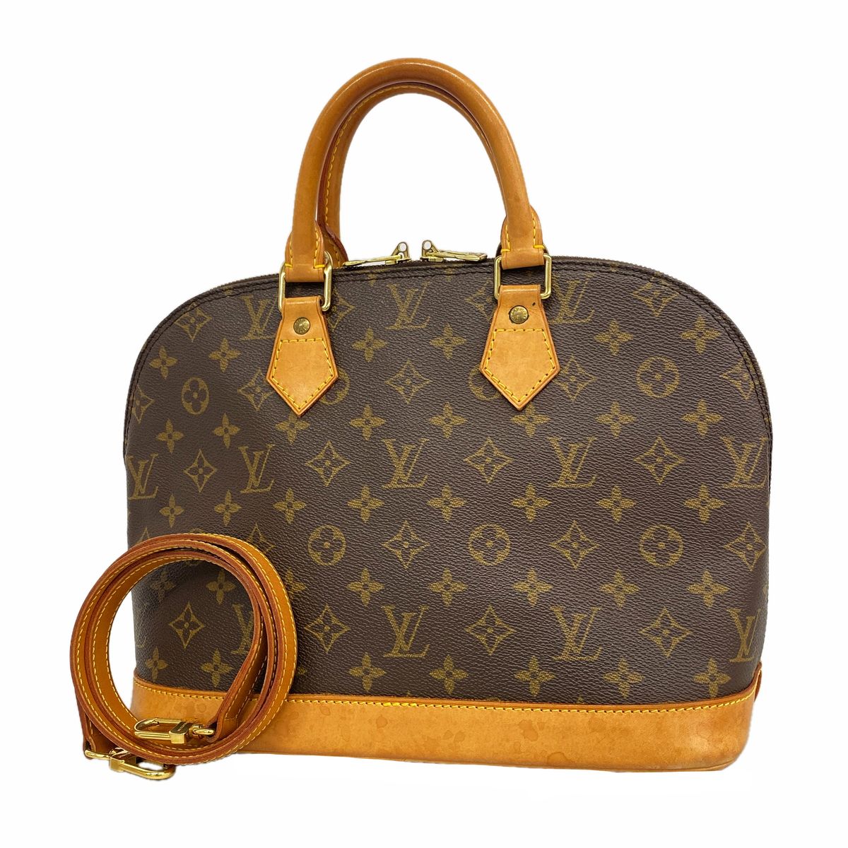 Louis Vuitton Handbag Monogram Alma Brown 2-Way Bag
