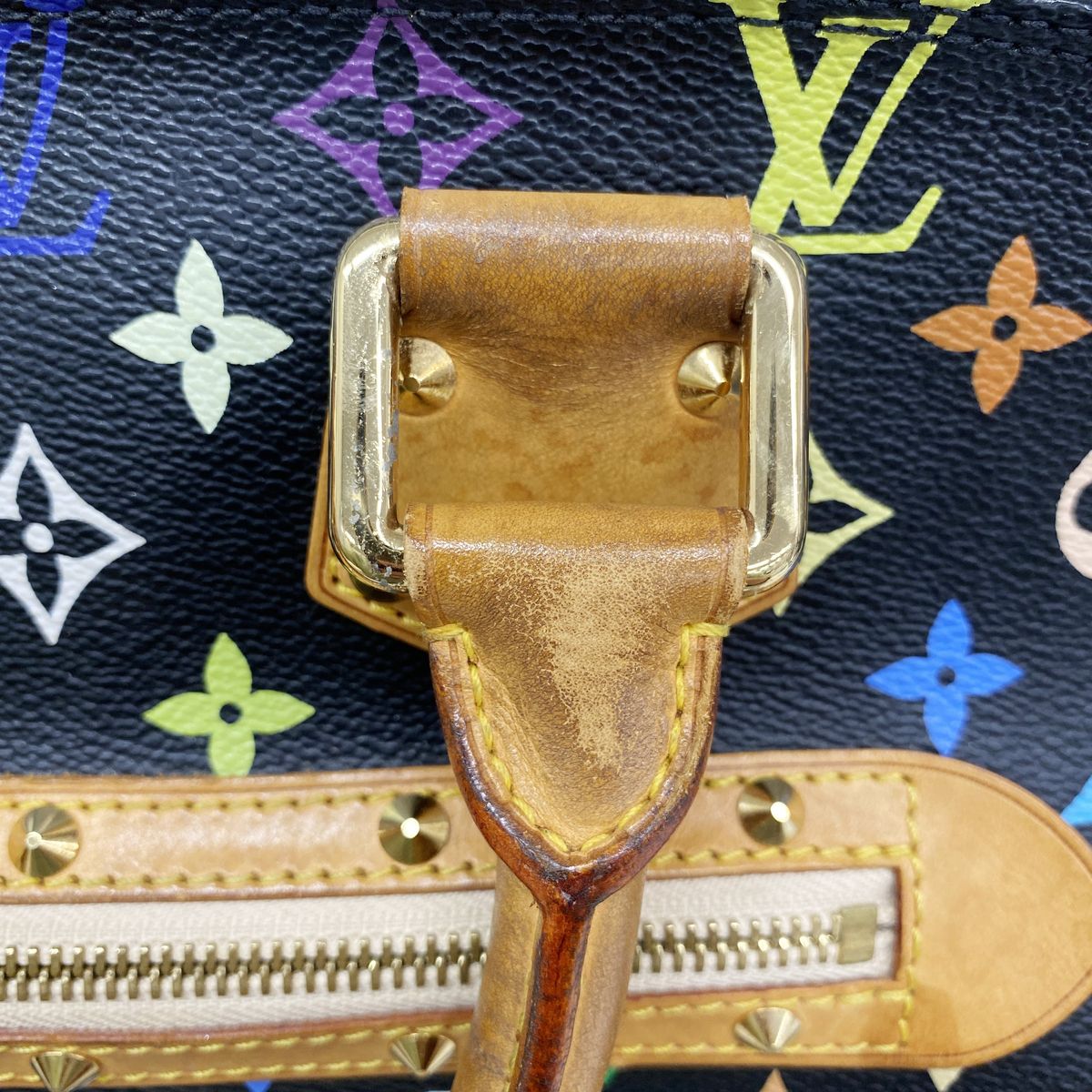 Louis Vuitton Handbag Monogram Multicolor Alma Noir — view 8