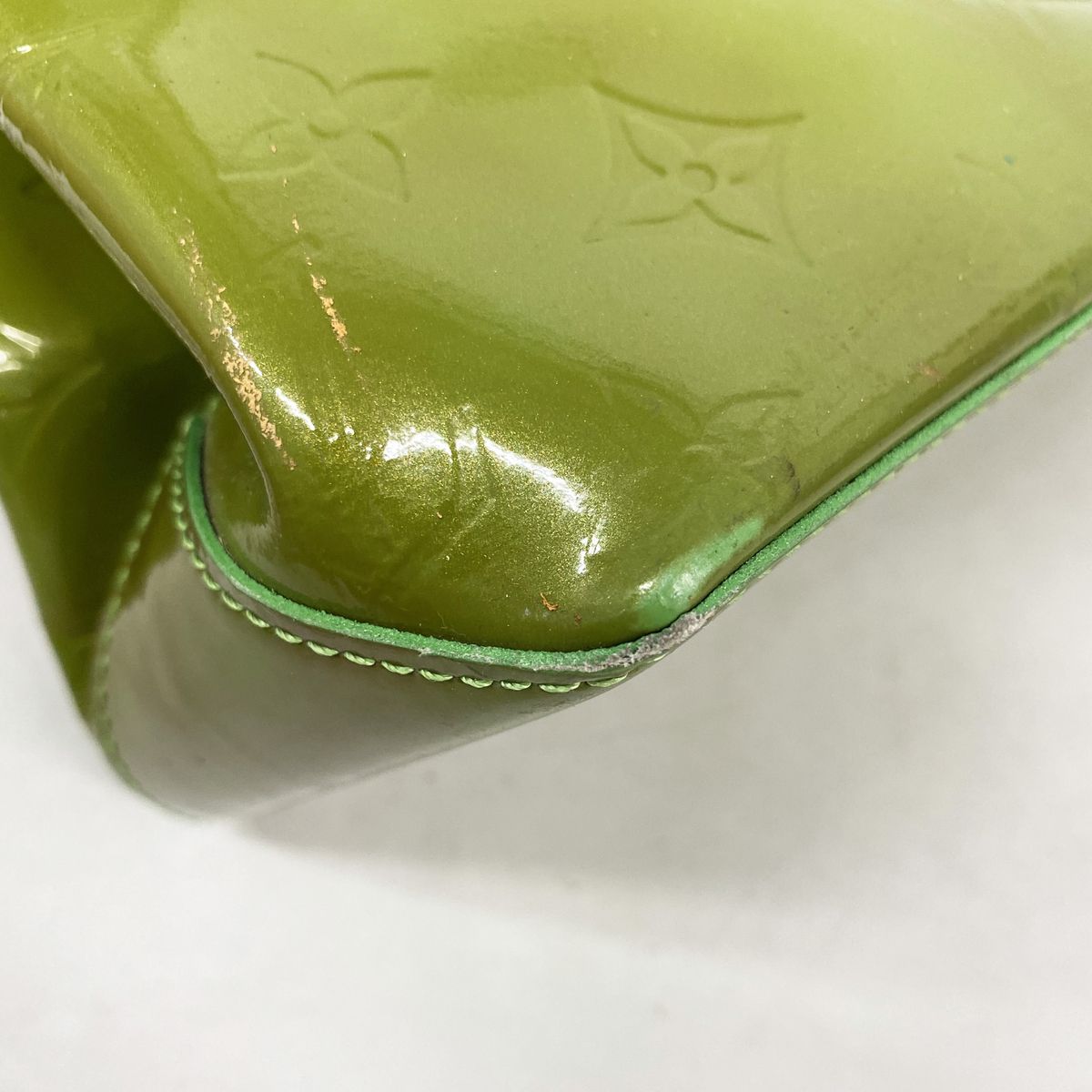 Louis Vuitton Handbag Vernis Wilshire Blue Bird Vert Cles Dies — view 7