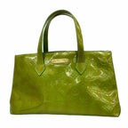 Louis Vuitton Handbag Vernis Wilshire Blue Bird Vert Cles Dies