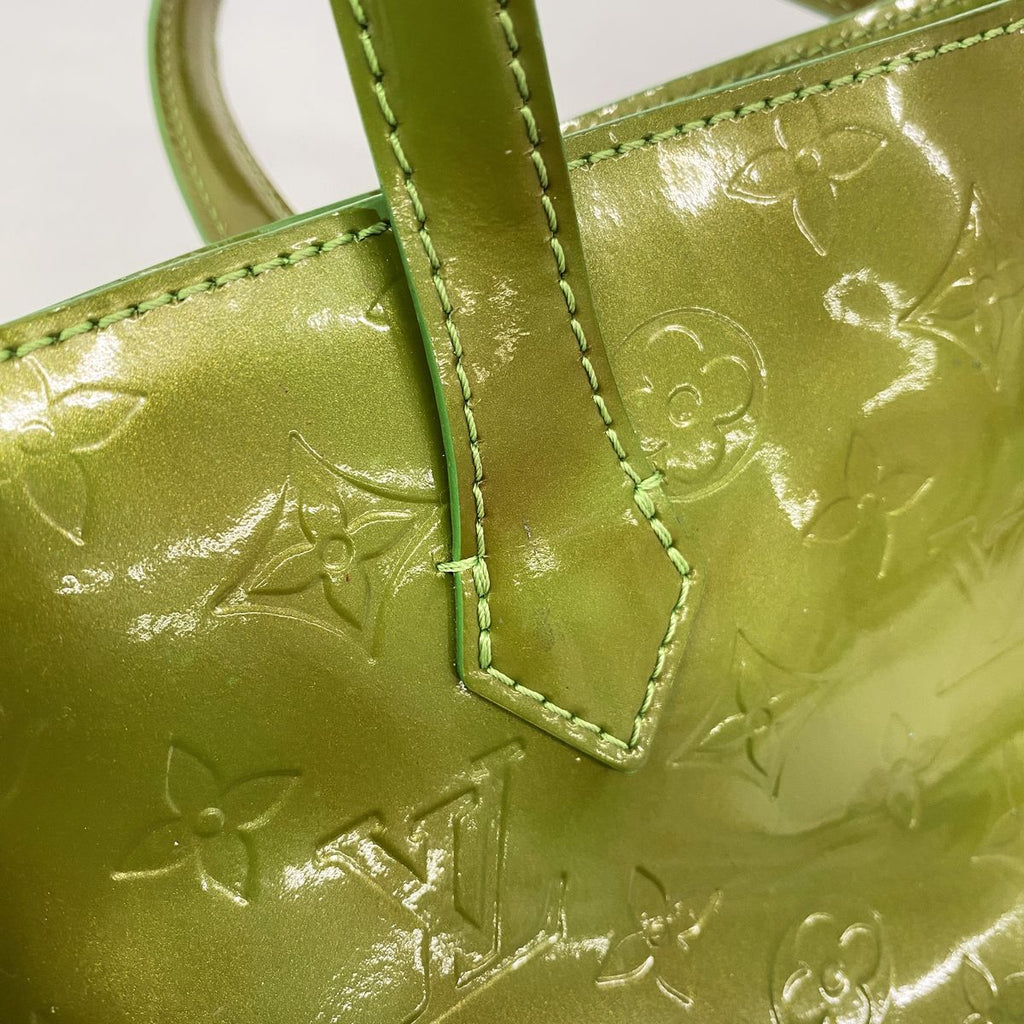Louis Vuitton Handbag Vernis Wilshire Blue Bird Vert Cles Dies — view 6