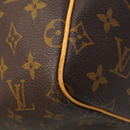 Louis Vuitton Boston Bag Monogram Keepall 55 Brown — view 7
