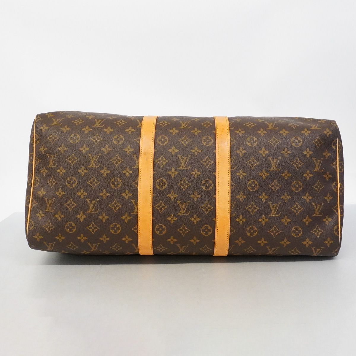 Louis Vuitton Boston Bag Monogram Keepall 55 Brown — view 3