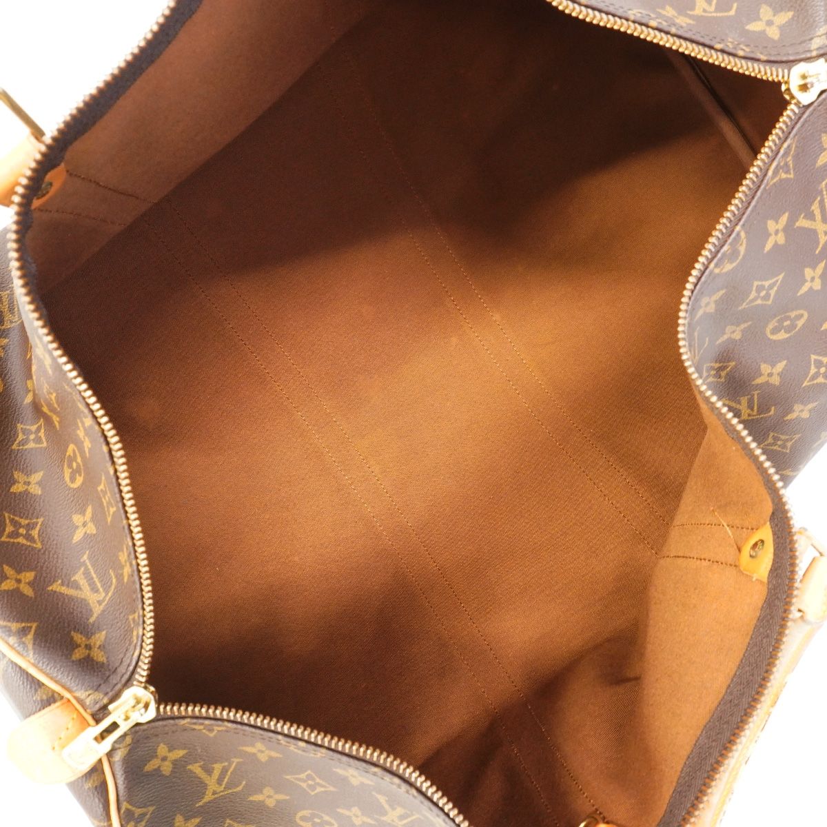 Louis Vuitton Boston Bag Monogram Keepall 55 Brown — view 4