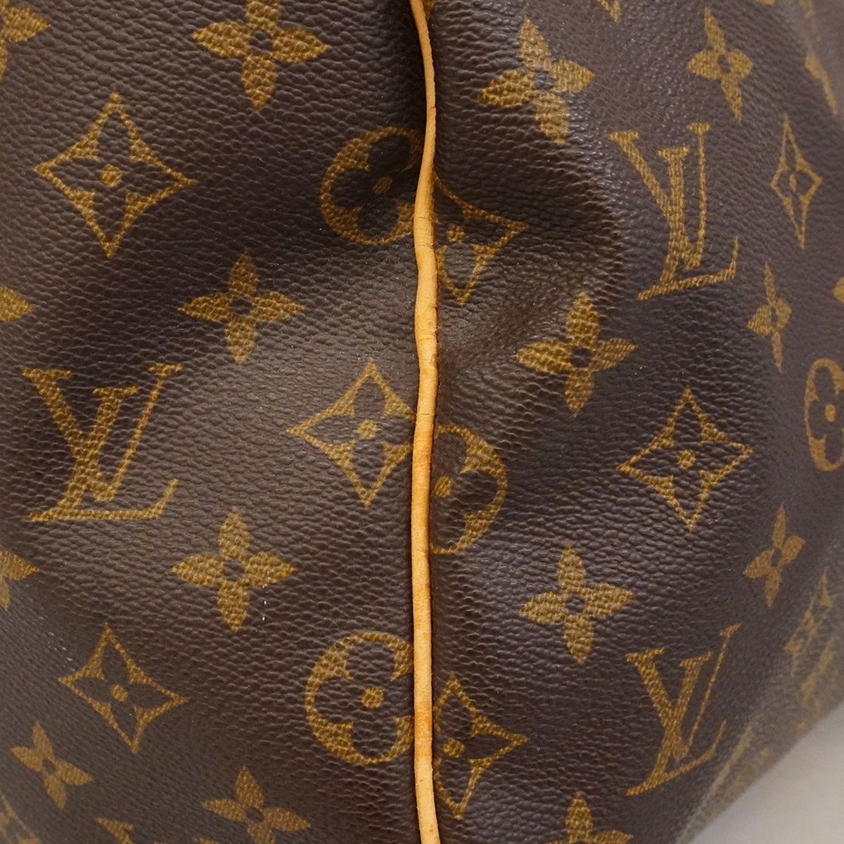 Louis Vuitton Boston Bag Monogram Keepall 55 Brown — view 8