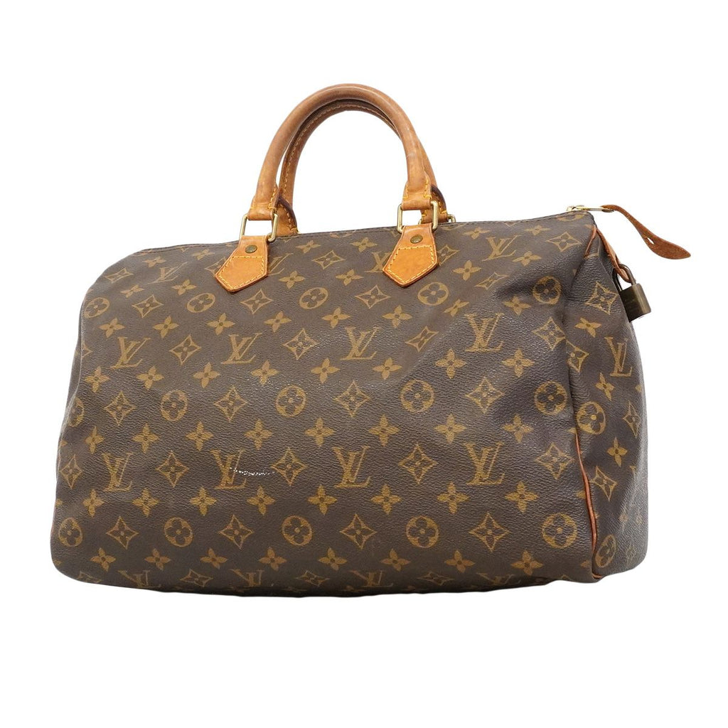 Louis Vuitton Handbag Monogram Speedy 35 Brown
