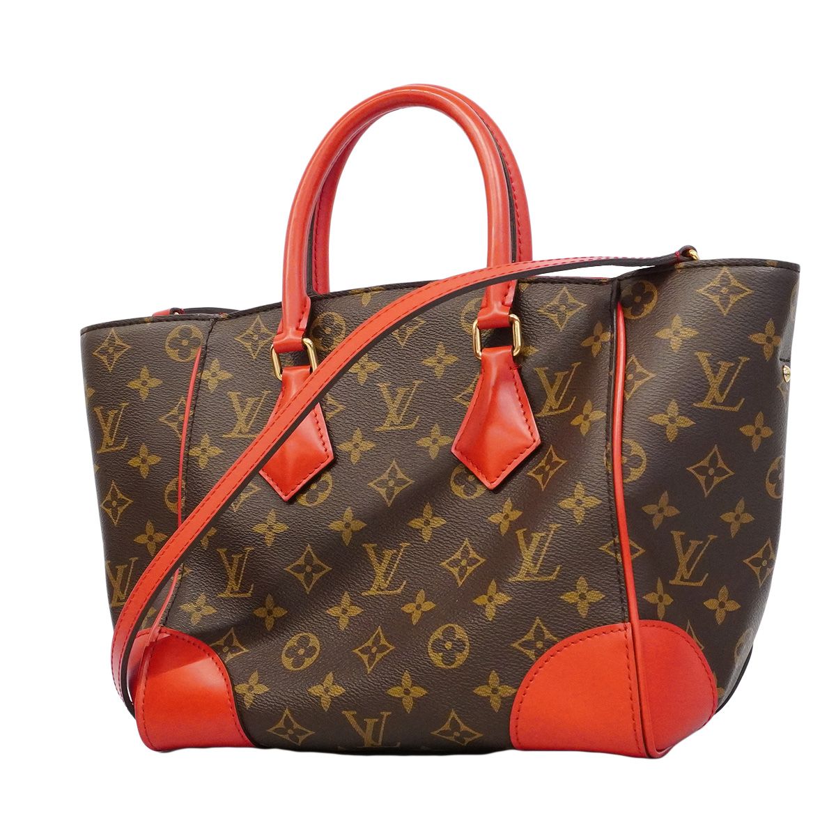 Louis Vuitton Handbag Monogram Phoenix PM Brown Coquelicot 2-Way Bag