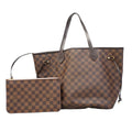 Louis Vuitton Tote Bag Damier Neverfull MM Rose Ballerine Ebene