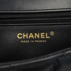 Chanel Shoulder Bag Quilted Lambskin Black Gold — view 5