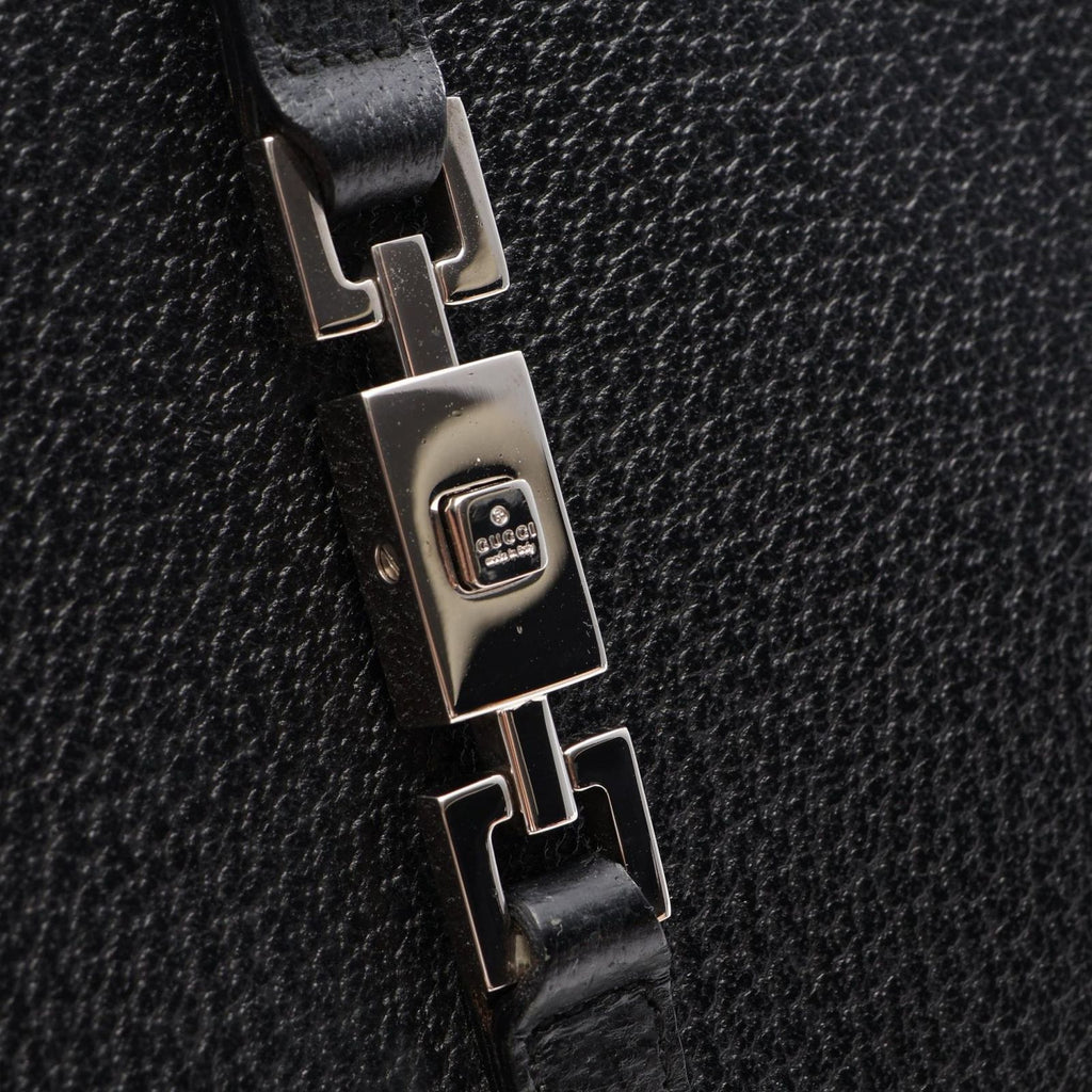 Gucci Tote Bag Jackie 002 Black Leather — view 7