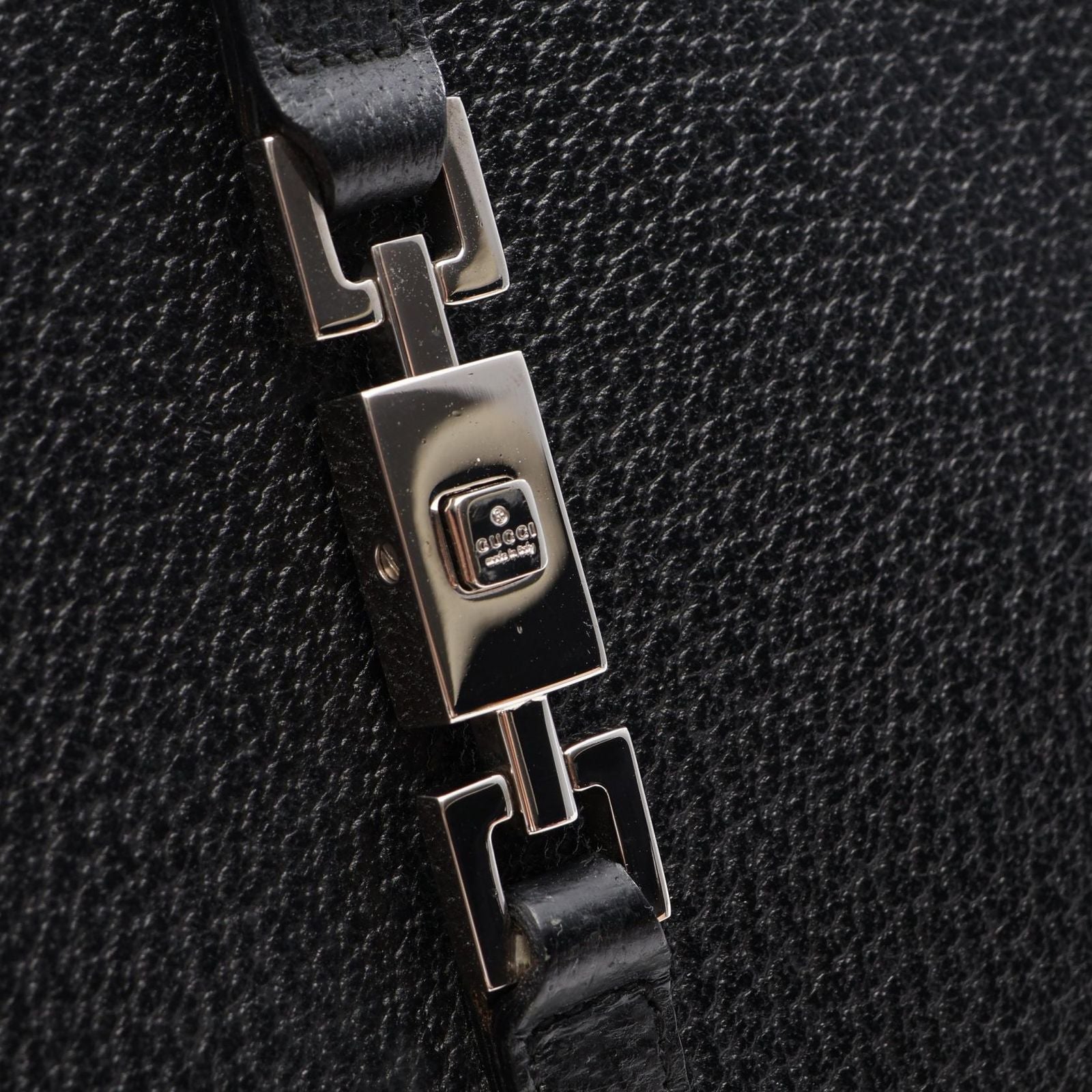 Gucci Tote Bag Jackie 002 Black Leather — view 7
