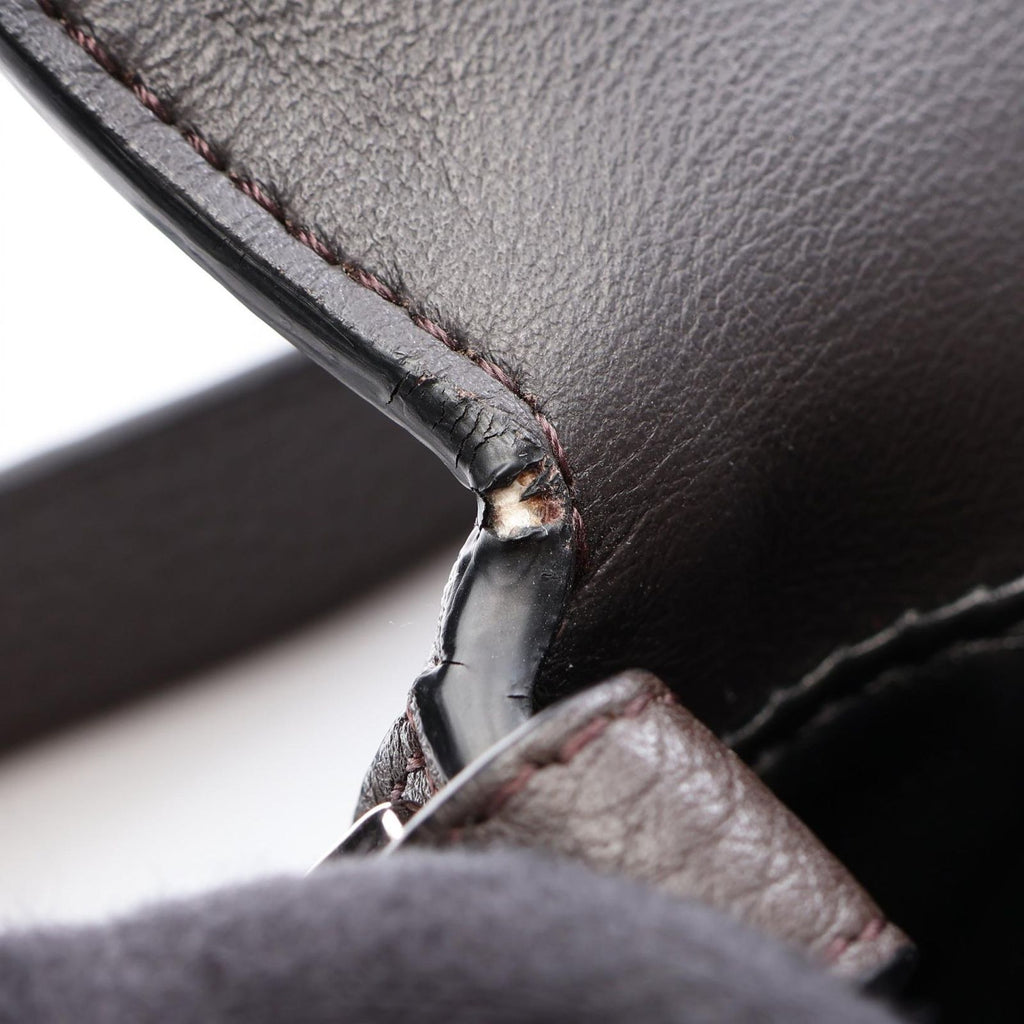 Fendi Shoulder Bag Selleria Baguette 2-Way Dark Brown Leather Mini — view 5