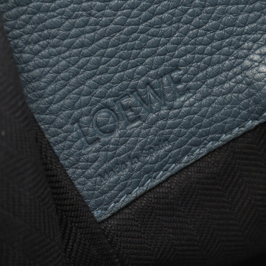 Loewe Hammock Small 2-Way Navy Leather Shoulder Bag — view 4