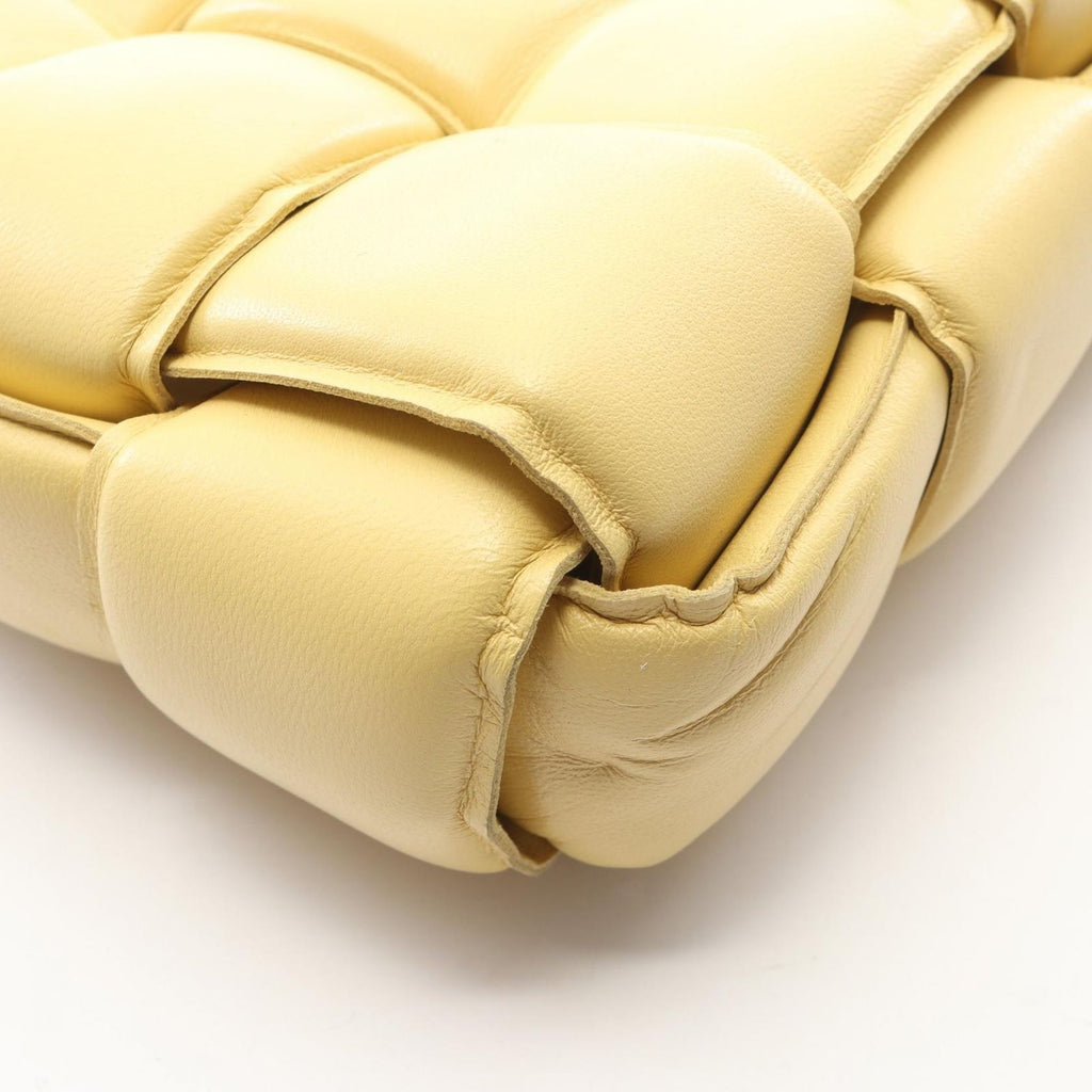Bottega Veneta Shoulder Bag Padded Cassette Yellow Leather — view 8