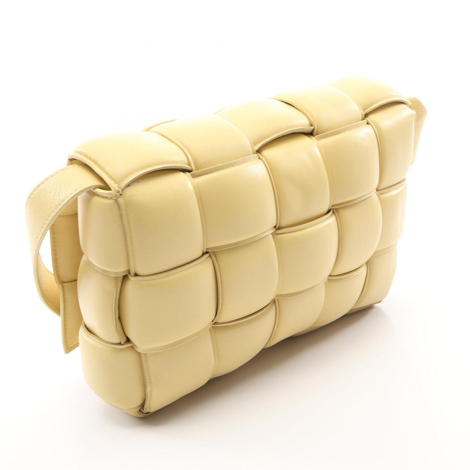 Bottega Veneta Shoulder Bag Padded Cassette Yellow Leather — view 2