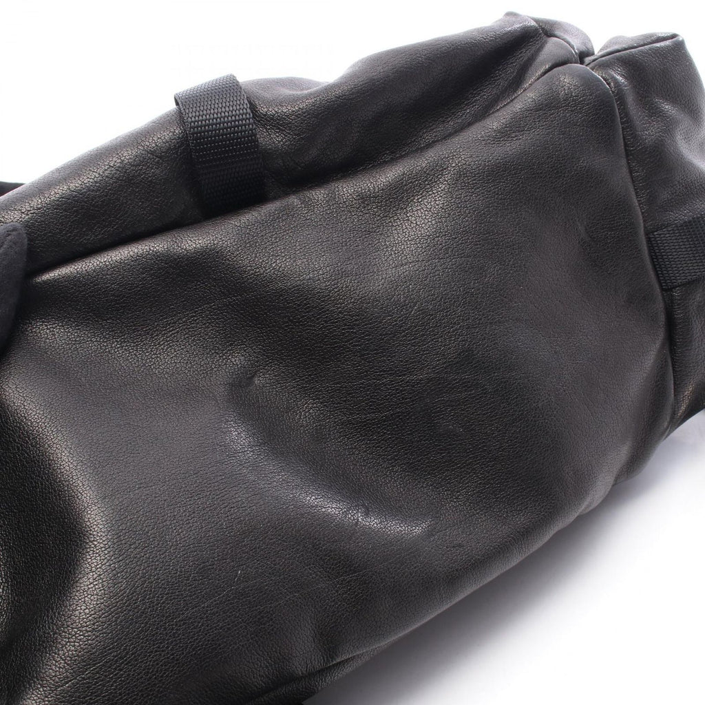 Prada Backpack Triangle Logo 2-Way Black Leather — view 5