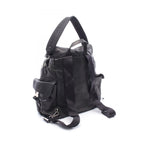 Prada Backpack Triangle Logo 2-Way Black Leather — view 2