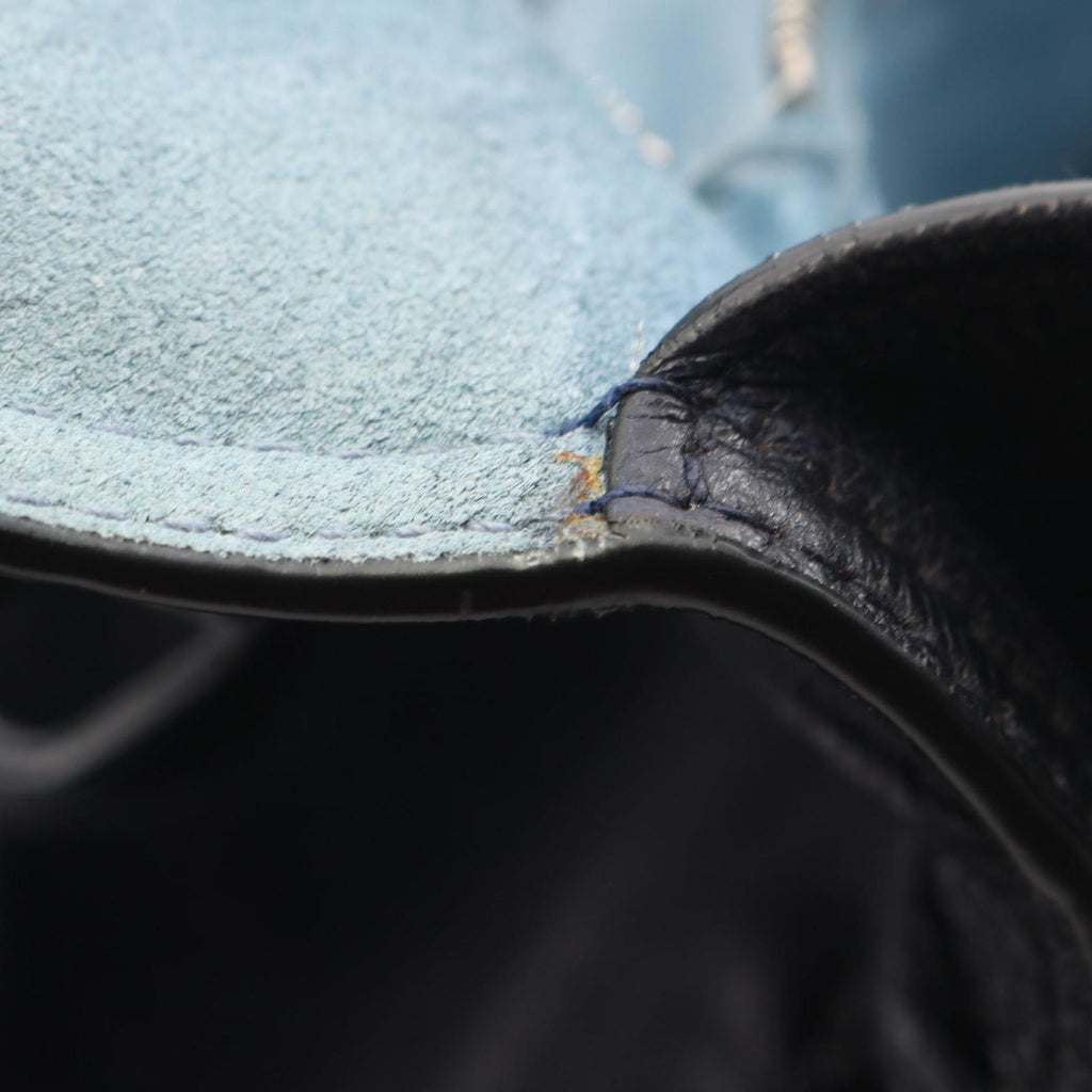 Prada Shoulder Bag Caie 2-Way Navy Leather — view 8