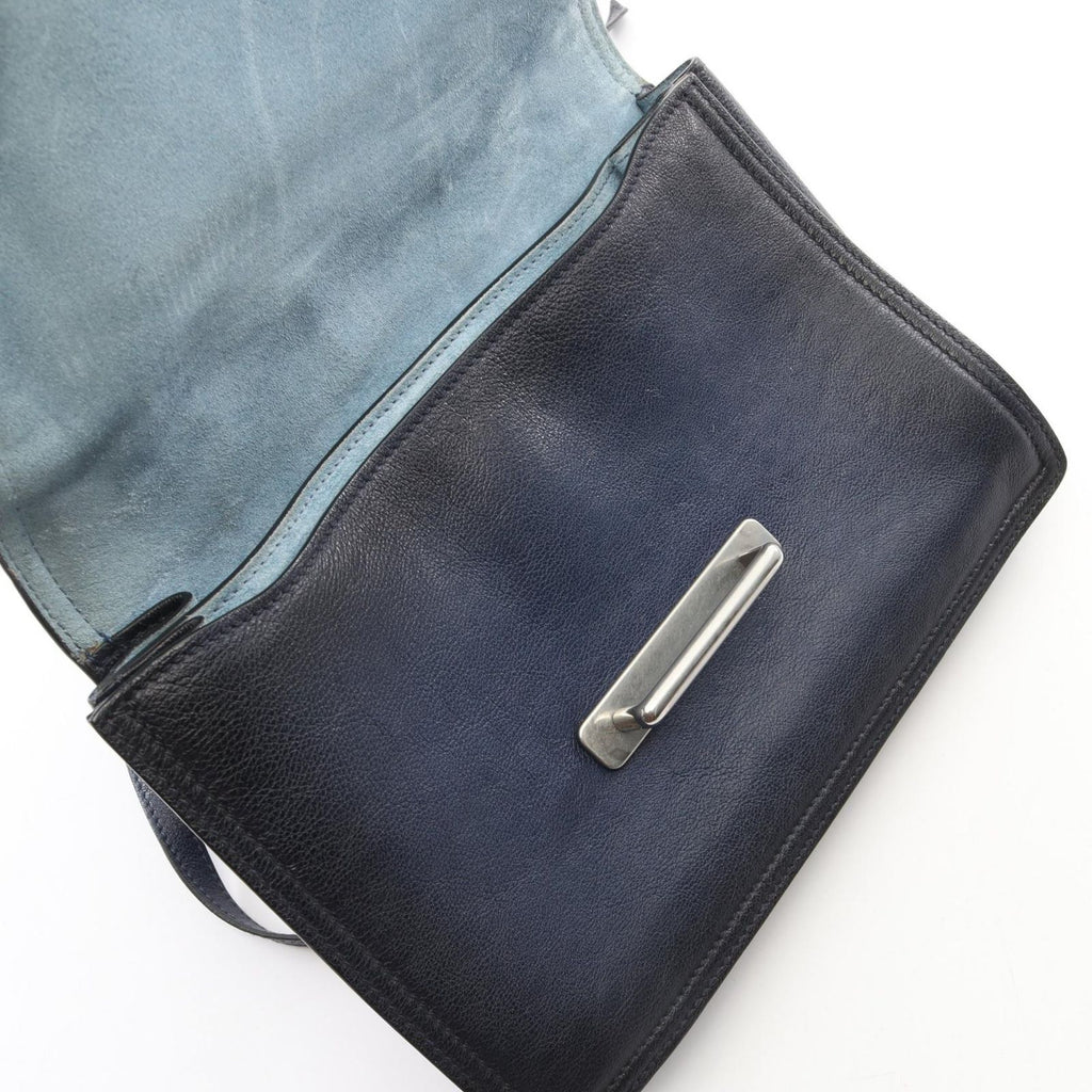 Prada Shoulder Bag Caie 2-Way Navy Leather — view 6