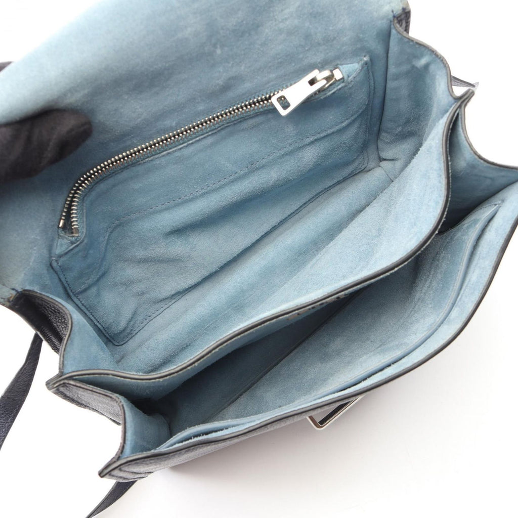 Prada Shoulder Bag Caie 2-Way Navy Leather — view 3