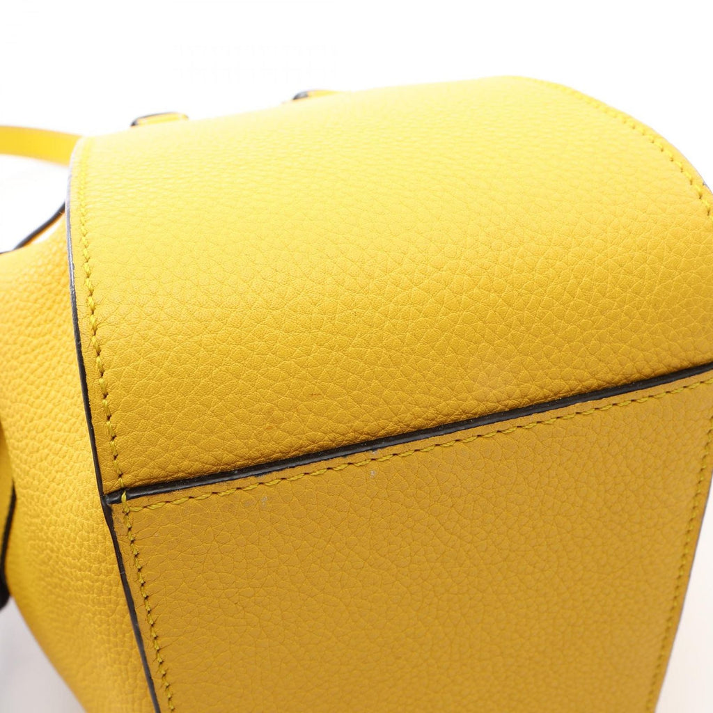 Loewe Handbag Hammock Drawstring Bag Mini Yellow Leather — view 7