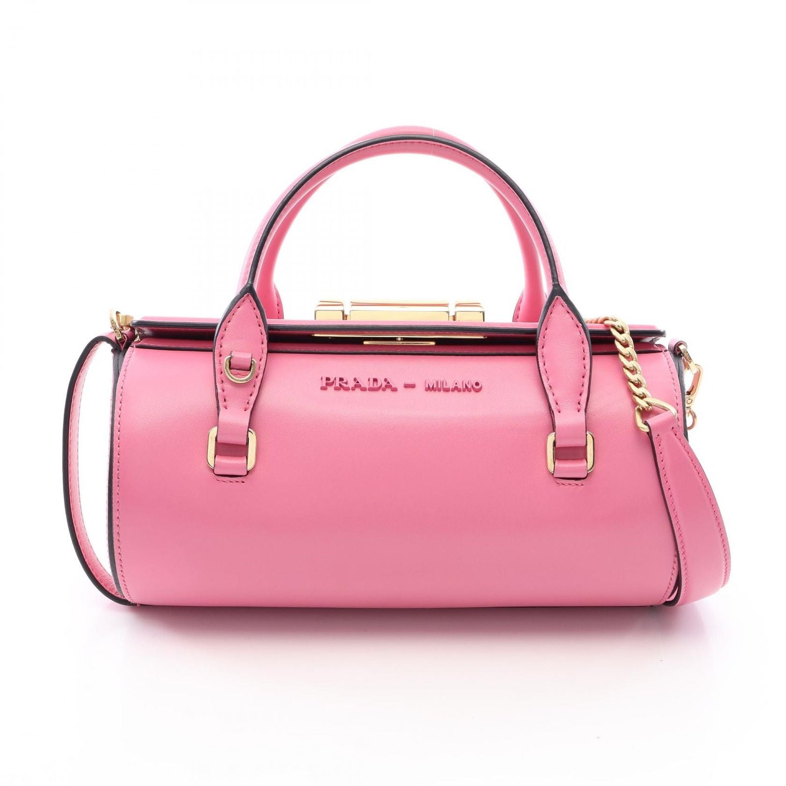 Prada Civil 2-Way Pink Leather Shoulder Bag