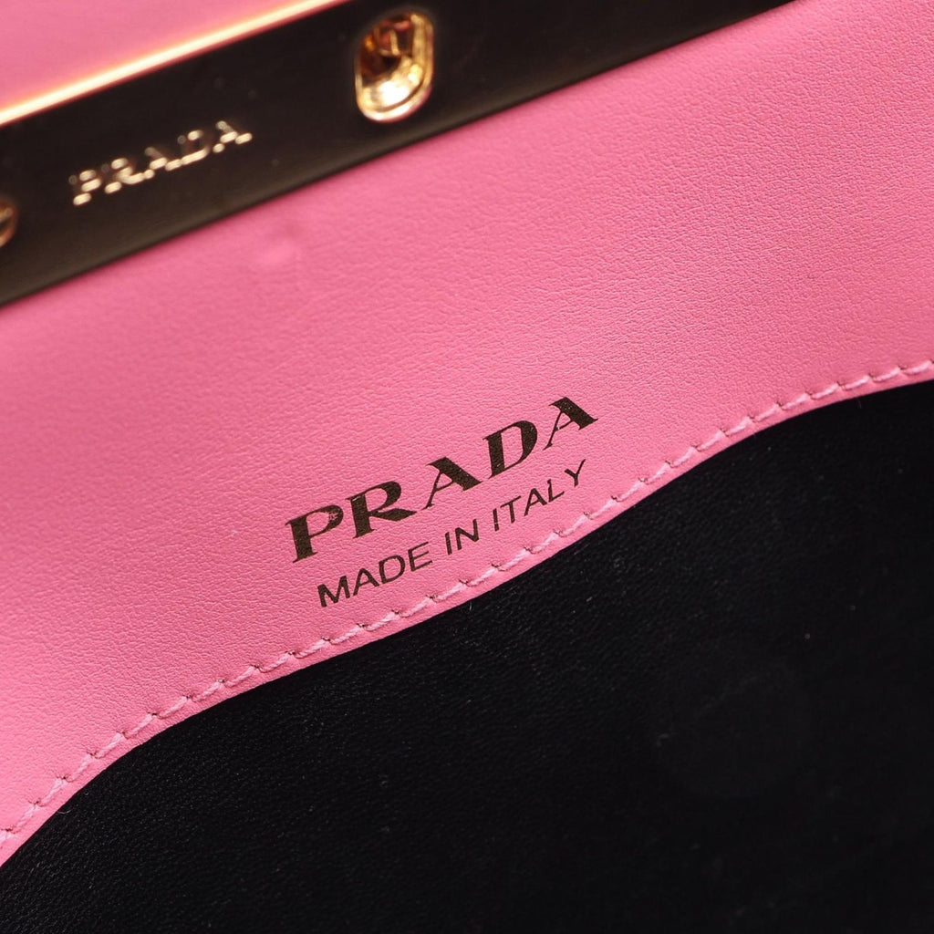 Prada Civil 2-Way Pink Leather Shoulder Bag — view 4