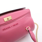 Prada Civil 2-Way Pink Leather Shoulder Bag — view 8