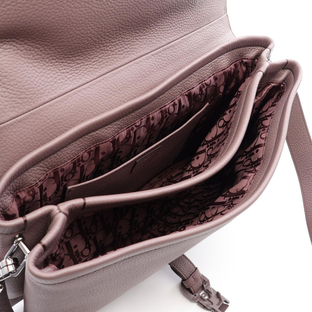 Dior Shoulder Bag Pillow Brown Beige Leather — view 3