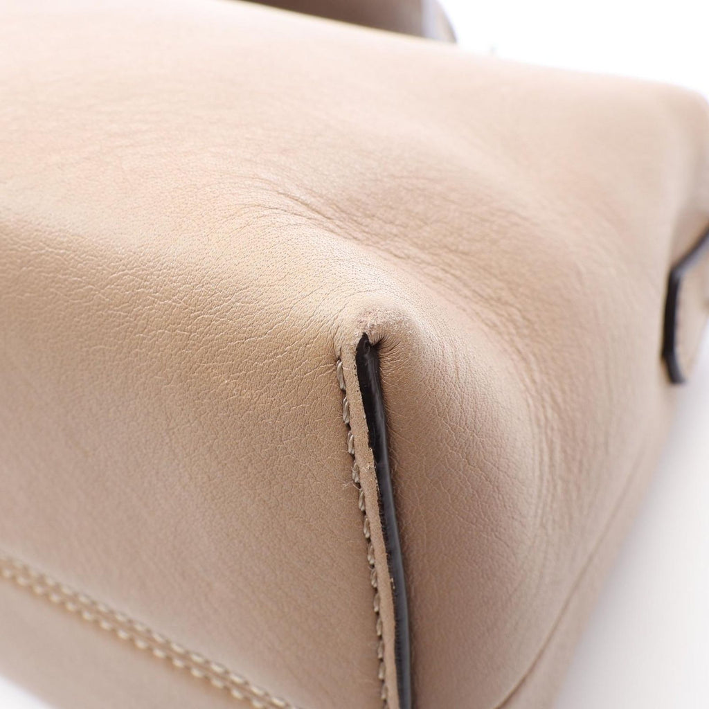 Fendi by the Way Medium 2-Way Beige Brown Leather Handbag — view 7