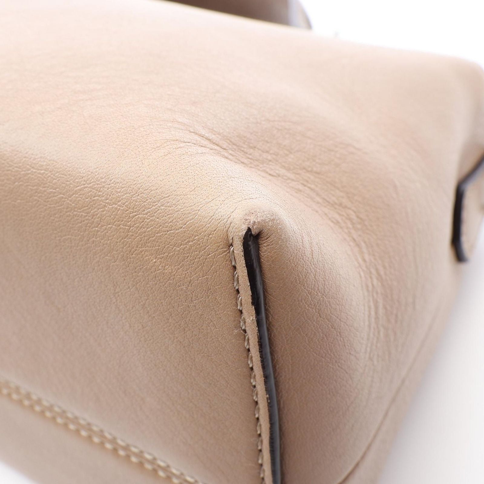 Fendi by the Way Medium 2-Way Beige Brown Leather Handbag — view 7