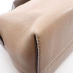 Fendi by the Way Medium 2-Way Beige Brown Leather Handbag — view 6