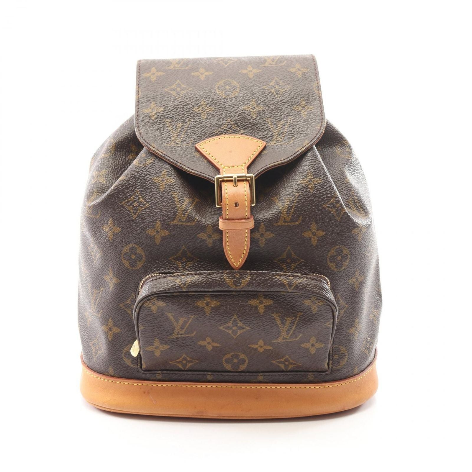 Louis Vuitton Backpack Montsouris MM Monogram Canvas Leather