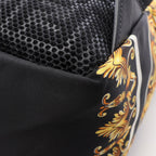 Fendi Backpack Black Brown Yellow Nylon Leather — view 5