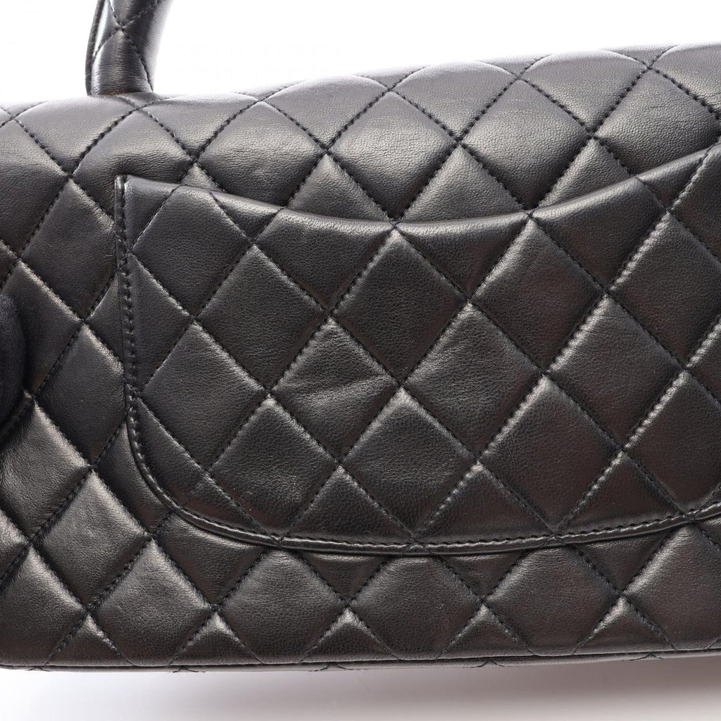 Chanel Handbag Quilted Parent Child Bag Black Lambskin — view 6