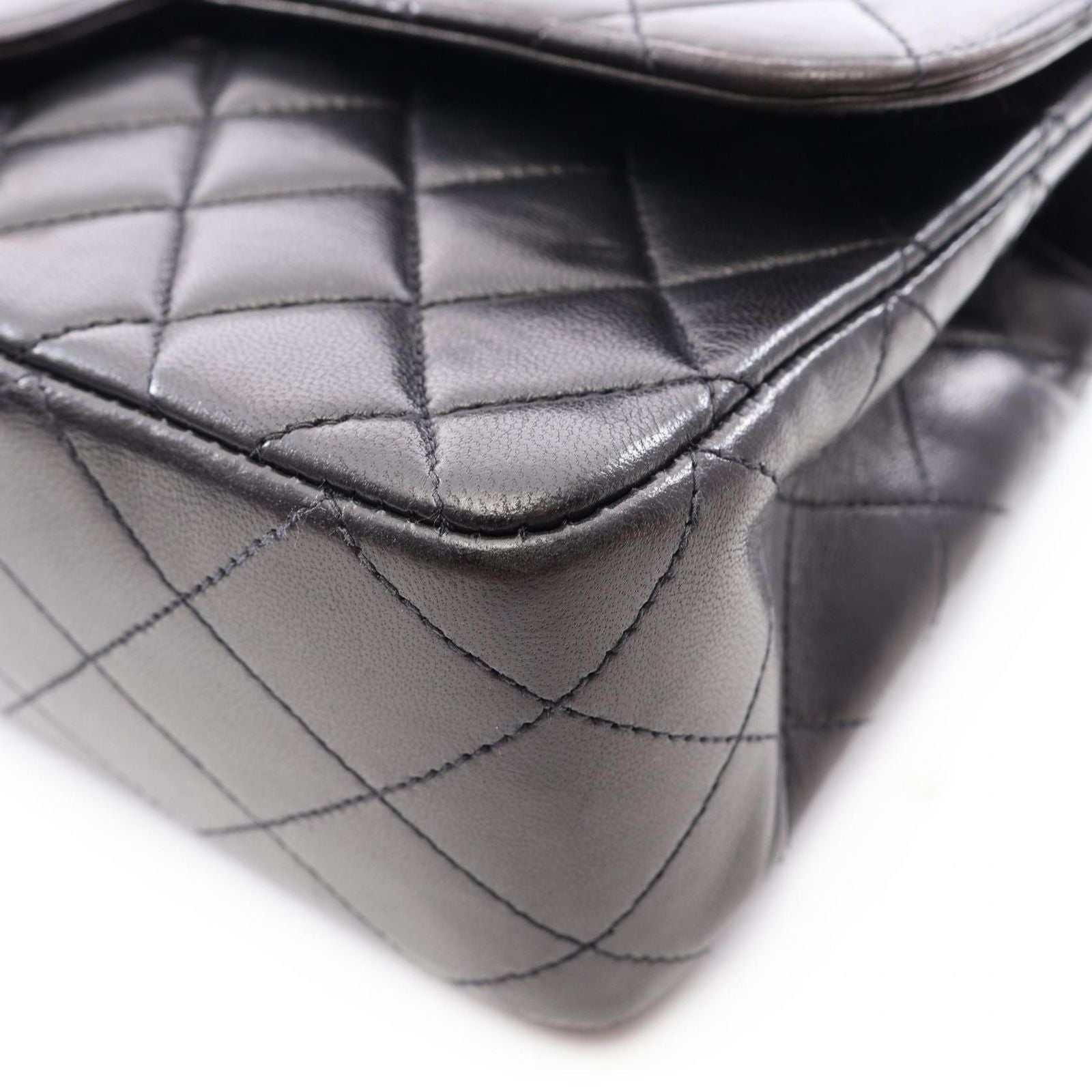 Chanel Handbag Quilted Parent Child Bag Black Lambskin — view 7