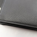 Gucci Shoulder Bag Interlocking Black Leather Chain — view 7