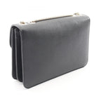 Gucci Shoulder Bag Interlocking Black Leather Chain — view 2