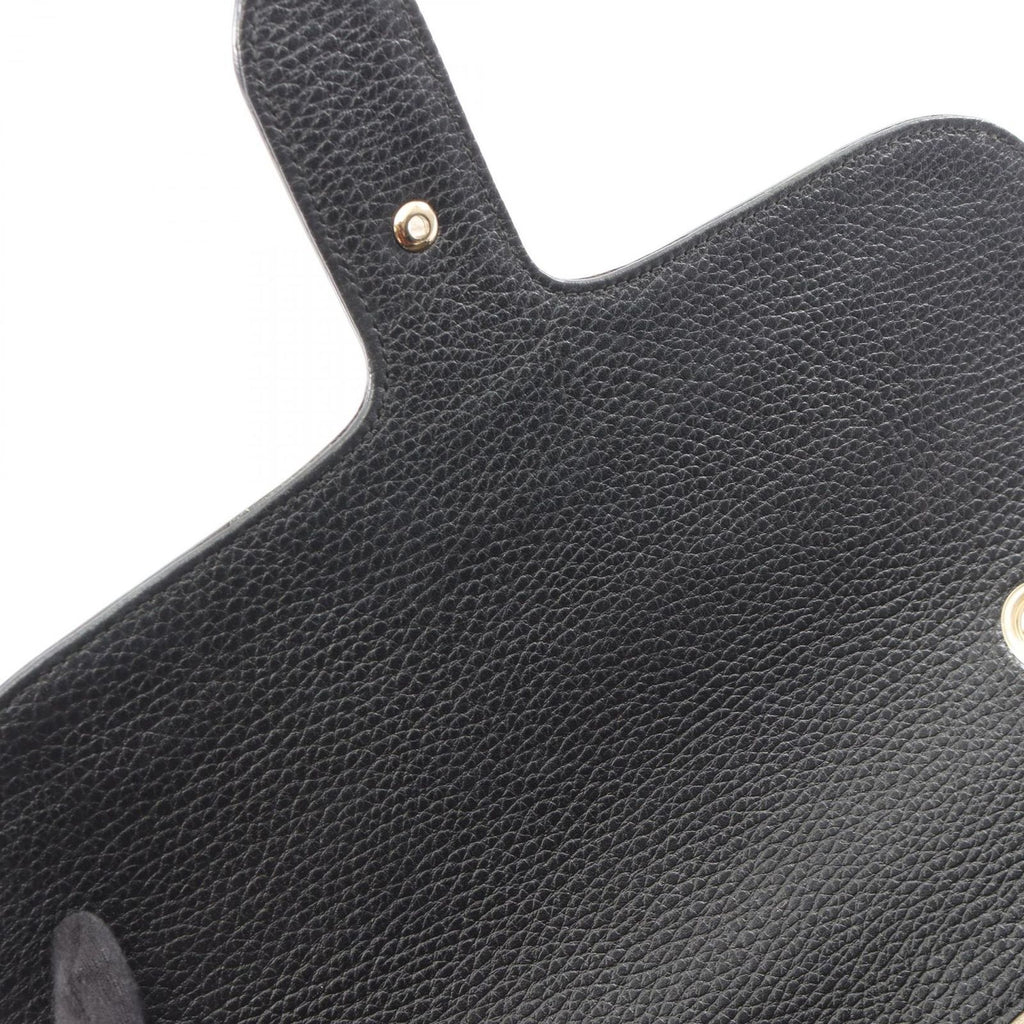 Gucci Shoulder Bag Interlocking Black Leather Chain — view 6
