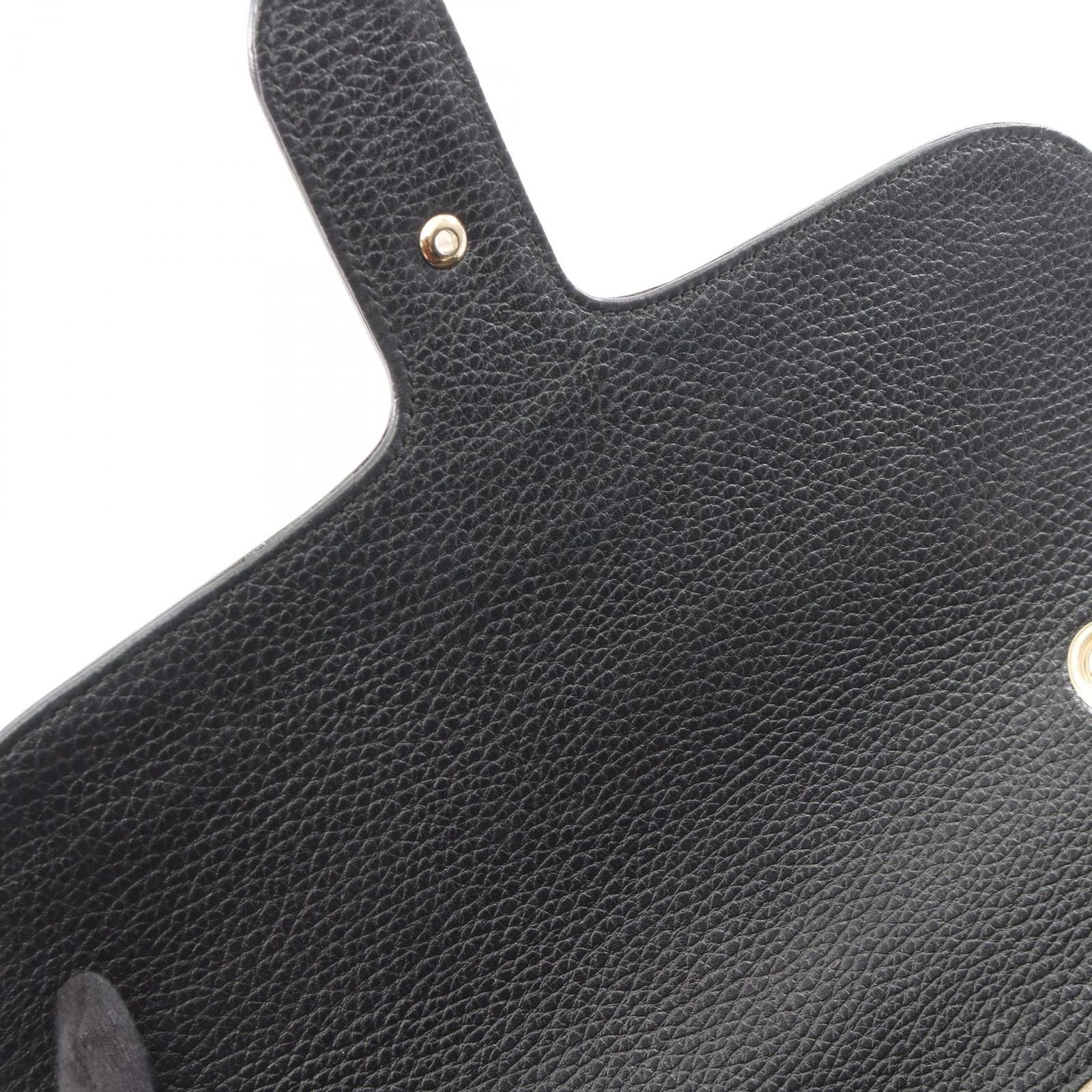 Gucci Shoulder Bag Interlocking Black Leather Chain — view 6