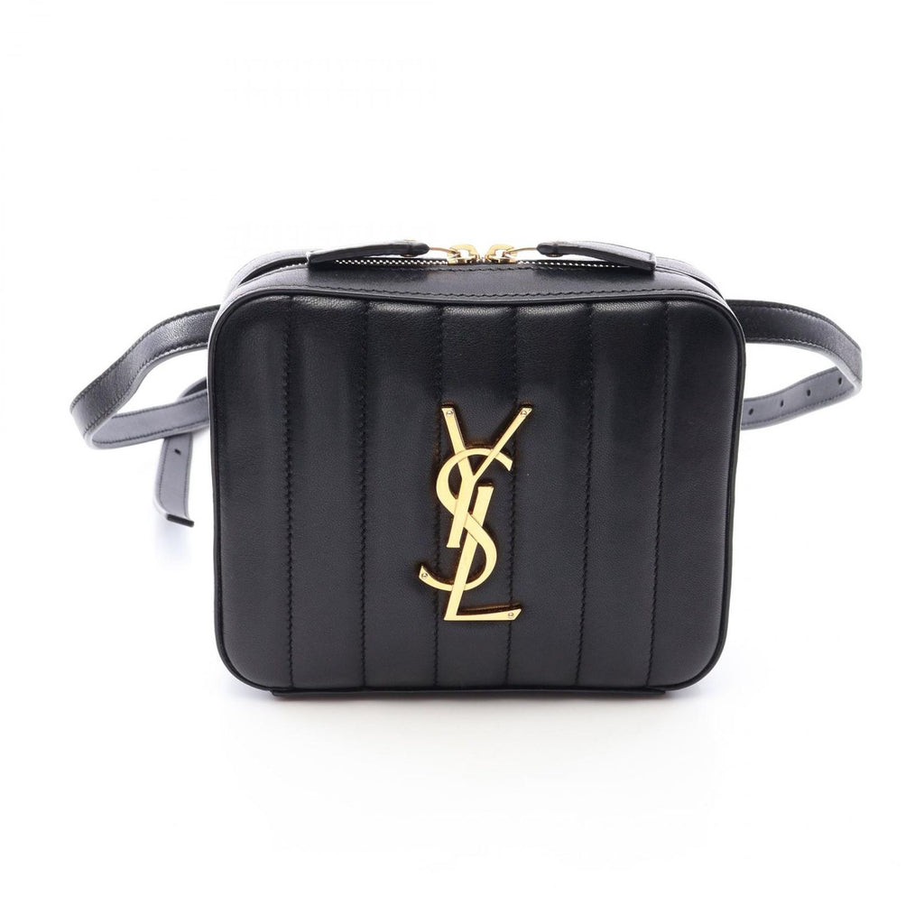 Saint Laurent Paris Waist Bag Vicky Black Leather Monogram