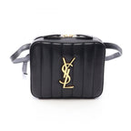 Saint Laurent Paris Waist Bag Vicky Black Leather Monogram