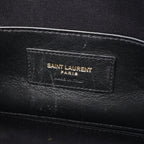 Saint Laurent Paris Waist Bag Vicky Black Leather Monogram — view 4