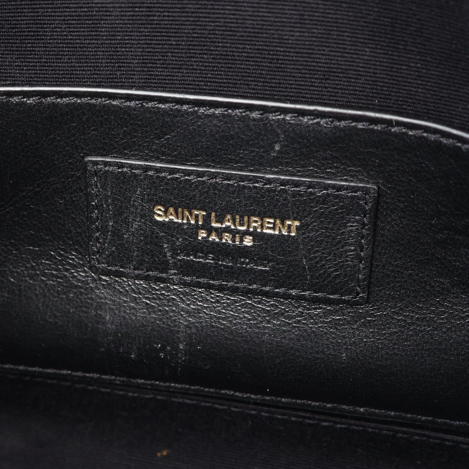 Saint Laurent Paris Waist Bag Vicky Black Leather Monogram — view 4