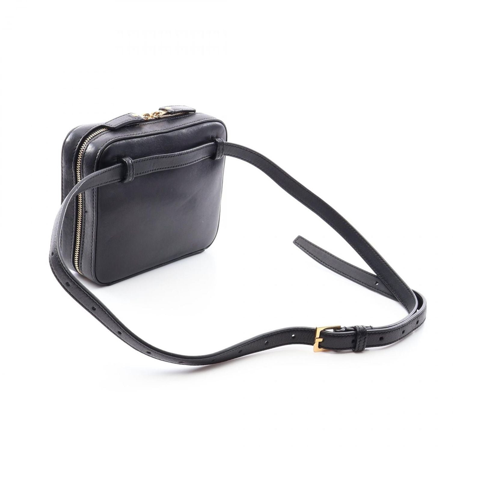 Saint Laurent Paris Waist Bag Vicky Black Leather Monogram — view 2