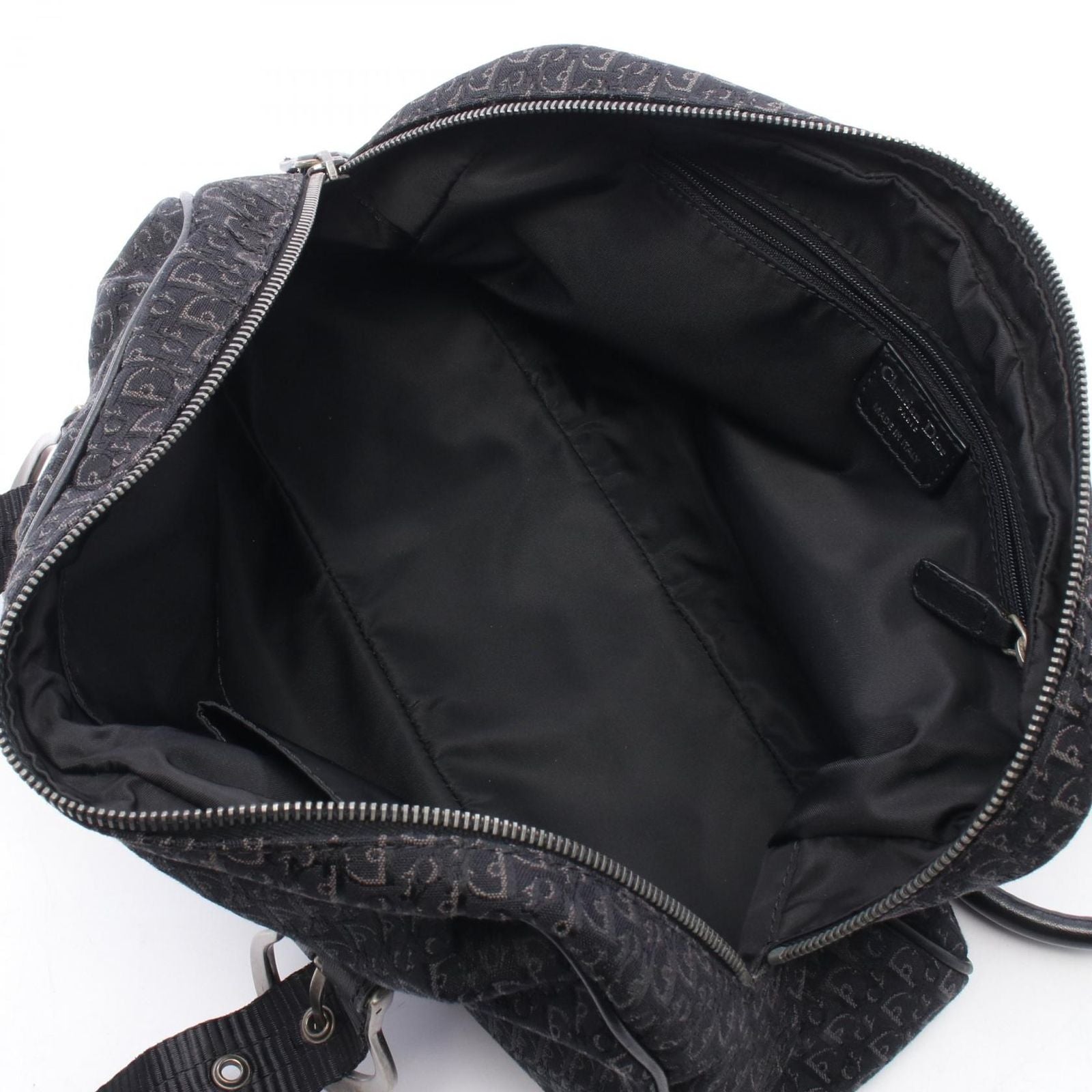 Dior Tote Bag Trotter Black Canvas Leather — view 3