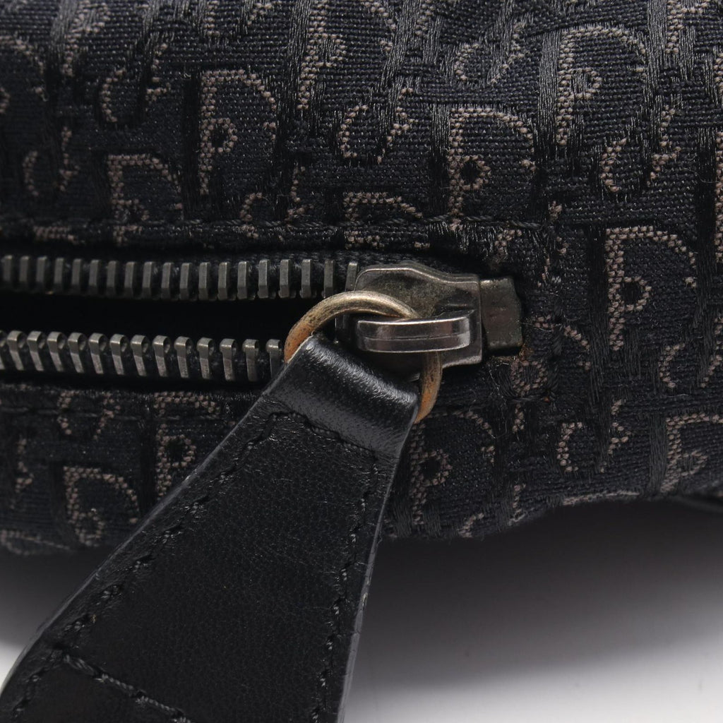 Dior Tote Bag Trotter Black Canvas Leather — view 6