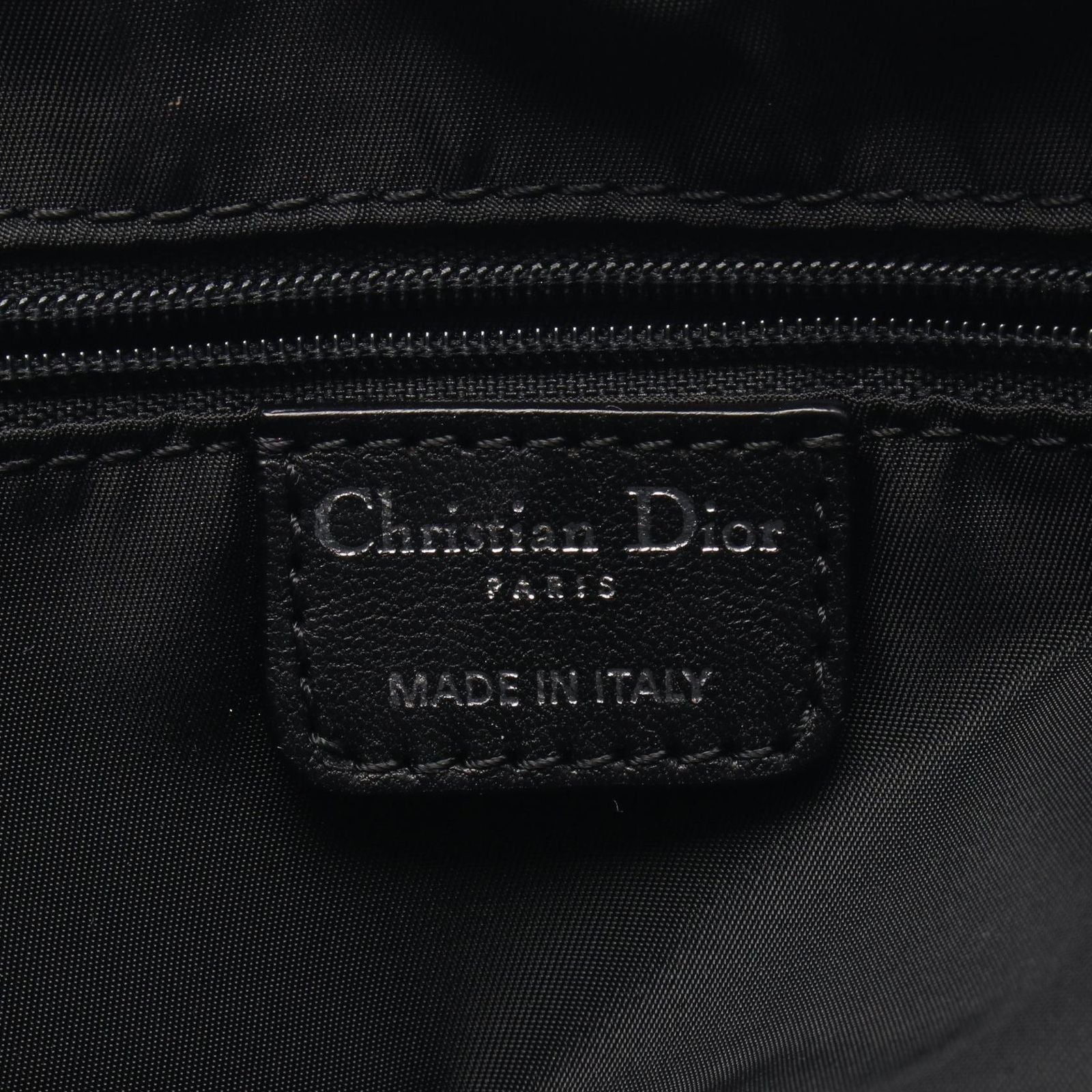 Dior Tote Bag Trotter Black Canvas Leather — view 4