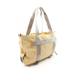 Loewe Tote Bag Eye Nature Eln 2-Way Beige Yellow Gray Canvas Leather — view 2